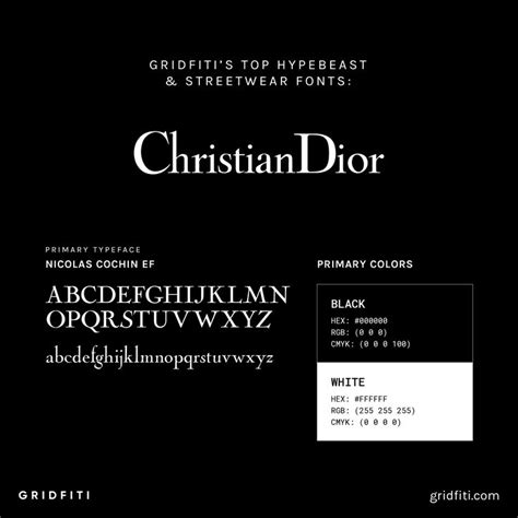 christian dior font meaning.